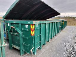 Væsketett krokkasse m/hydraulisk lokk