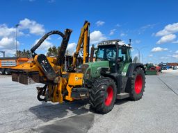 Fendt 718 vario med FM front og sideklipper / tractor with grasscutter