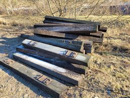 Parti med järnvägs-slipers ca 60 st 