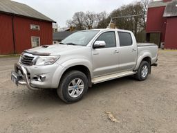 TOYOTA HILUX Dubbelhytt 3.0 D-4D 4X4 Euro 5 Nybesiktigad  