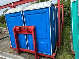 Miljø toilet 10 stk. på containerlad / Environmental toilet 10 pcs. on container bed