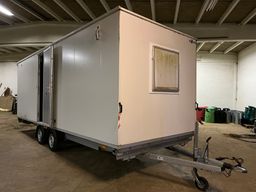Kontorvogn 2-akslet trailer med bogie.