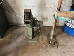 LOT med Søjleboremaskine Bånd/Bord pusser /LOT with Column Drilling Machine Band/Board plasterer 