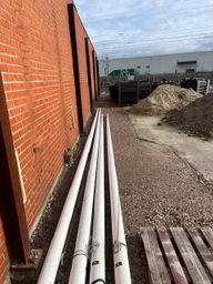 4st flaggstänger med fundament 10+12m/ flagpoles with foundations