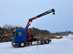 Kranväxlare Scania G490 HMF 3220 K6 Jibb och Personkorg