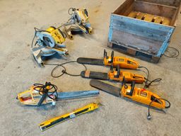 Dewalt Kappsag + elektrisk kjedesag